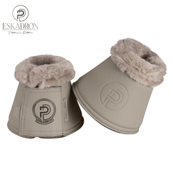 Kaloszki Eskadron Platinum Softslate Faux Leather Faux Fur Pale Grey