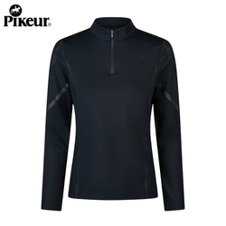 Bluzka Pikeur Athleisure Zone Zip Shirt 2277 Black