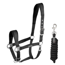 Kantar z uwiązem Waldhausen Velvet Black