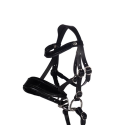 Ogłowie lakierowane HKM Hobby Horse czarne